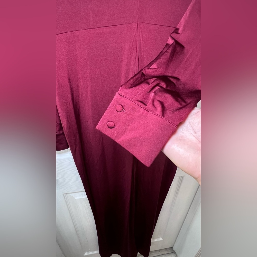L'Agence Women's Red Thea Twist Front Column Gown Size 8 - Picture 5 of 10